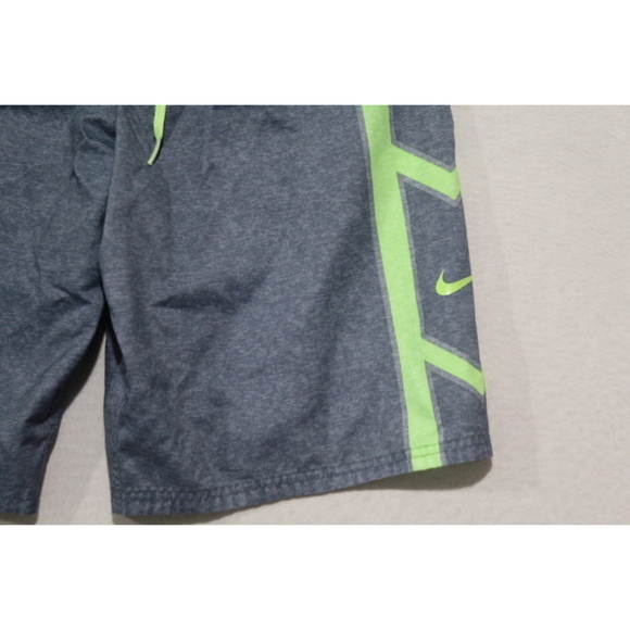 Nike Men Gray Yellow Board Shorts Summer Size Small - Picture 4 of 9